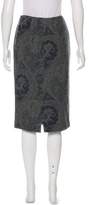 Thumbnail for your product : Ralph Lauren Black Label Paisley Wool Knee-Length Skirt