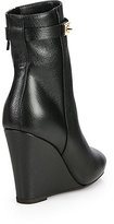 Thumbnail for your product : Fendi Cathy Leather Wedge Ankle Boots