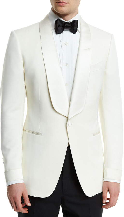 white evening jacket