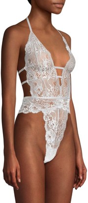In Bloom Sea Of Love Lace Strappy Bodysuit