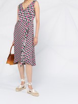 Thumbnail for your product : Diane von Furstenberg Tenley hexagon print midi dress