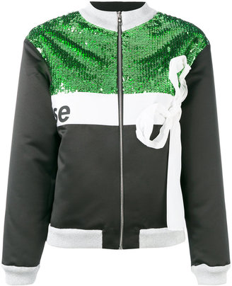 Brognano - sequinned bow-detail jacket - women - Polyamide/Polyester - 40