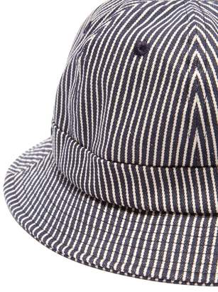 Holiday Boileau Striped Cotton Canvas Bucket Hat - Mens - Navy Multi