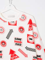 Thumbnail for your product : Stella McCartney Kids Teen Biz Games printed sweatshirt