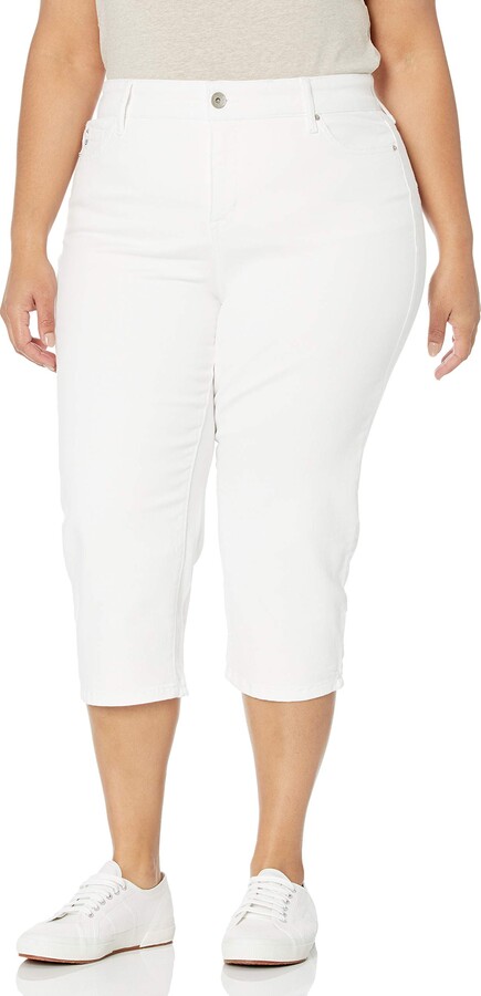 Women White Capri Jeans | Shop the world's largest collection of fashion |  ShopStyle