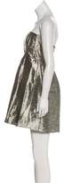 Thumbnail for your product : Alice + Olivia Metallic Strapless Mini Dress w/ Tags
