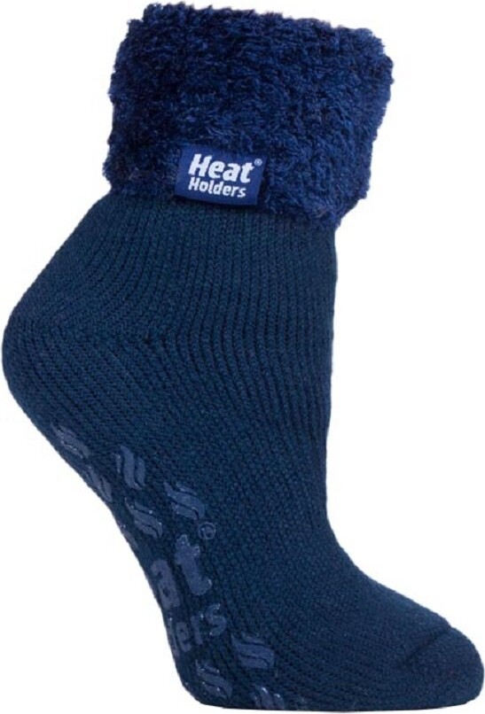 HEAT HOLDERS - Mens Non Skid Low Cut Thermal Ankle Slipper Socks with  Grippers