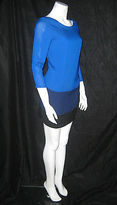 Thumbnail for your product : Express X12 LINED COLOR BLOCK LONG SLEEVE SLIP ON SHIFT DRESS SIZE XS seam