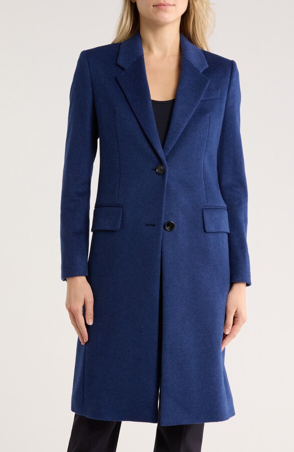 HUGO BOSS Catara Wool & Cashmere Blend Coat