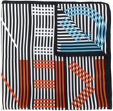 Kenzo - striped logo scarf