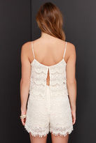 Thumbnail for your product : Ark & Co Fray Spirit Cream Lace Romper