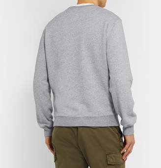 Brunello Cucinelli Melange Loopback Cotton-Jersey Sweatshirt