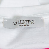 Thumbnail for your product : Valentino White Love Blade Print Cotton Crew Neck T-Shirt M