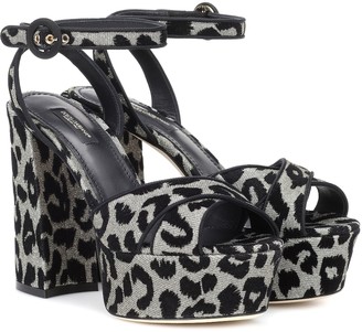Dolce & Gabbana Leopard plateau sandals