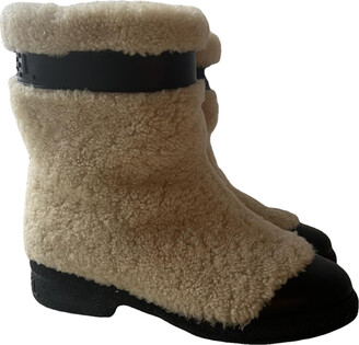 CHANEL, Shoes, Chanel Shearling Boots
