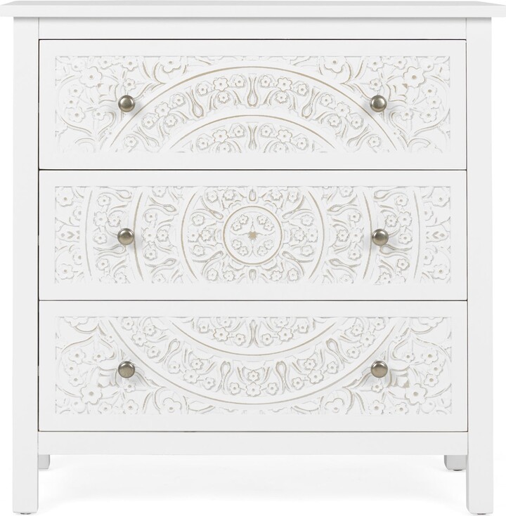 Dunelm Samira 3 Drawer Chest White ShopStyle