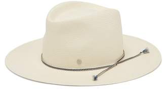 Maison Michel Charles On The Go Straw Hat - Womens - White