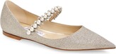 Thumbnail for your product : Jimmy Choo Baily Embellished Pointed Toe Flat