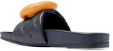 Thumbnail for your product : Anya Hindmarch Two-tone Leather Slides