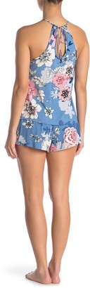 Jonquil Smocked Floral Print Camisole & Shorts 2-Piece Pajama Set