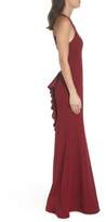 Thumbnail for your product : Sequin Hearts Ruffle Back Scuba Gown