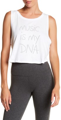 Steve Madden Music Is My DNA Front Graphic Print Tank