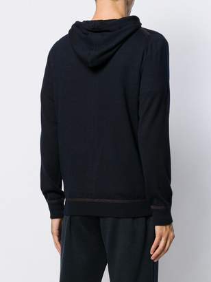 Eleventy straight-fit zip-up hoodie