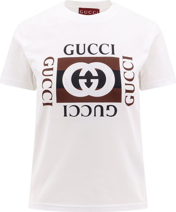 Gucci Logo Printed Crewneck T-Shirt