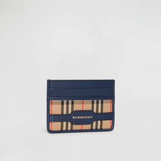 Burberry 1983 Check and Leather Card Case