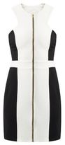 Thumbnail for your product : New Look Lost Society White Colour Block Zip Up Dress