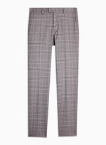 Thumbnail for your product : Topman Lilac Check Super Skinny Fit Suit Trousers