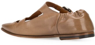 Silvano Sassetti Cutout Detail Buckled Leather Shoes
