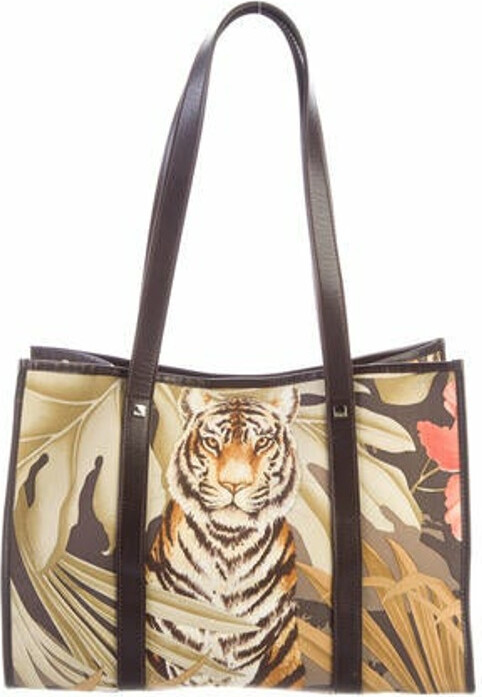 サルヴァトーレ フェラガモ Canvas Leather Bag salvatore-ferragamo-leather-