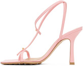 Thumbnail for your product : Bottega Veneta Pink Stretch Heeled Sandals
