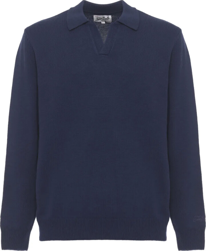 MC2 Saint Barth Collar Long-Sleeve Polo Shirt