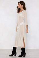 Thumbnail for your product : Nasty Gal Knit Back at 'Em Maxi Dress