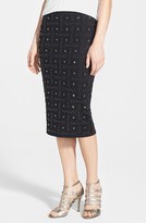 Thumbnail for your product : Search for Sanity Embellished Stretch Knit Midi Skirt