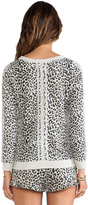 Thumbnail for your product : Chaser Reverse Animal Print Pullover