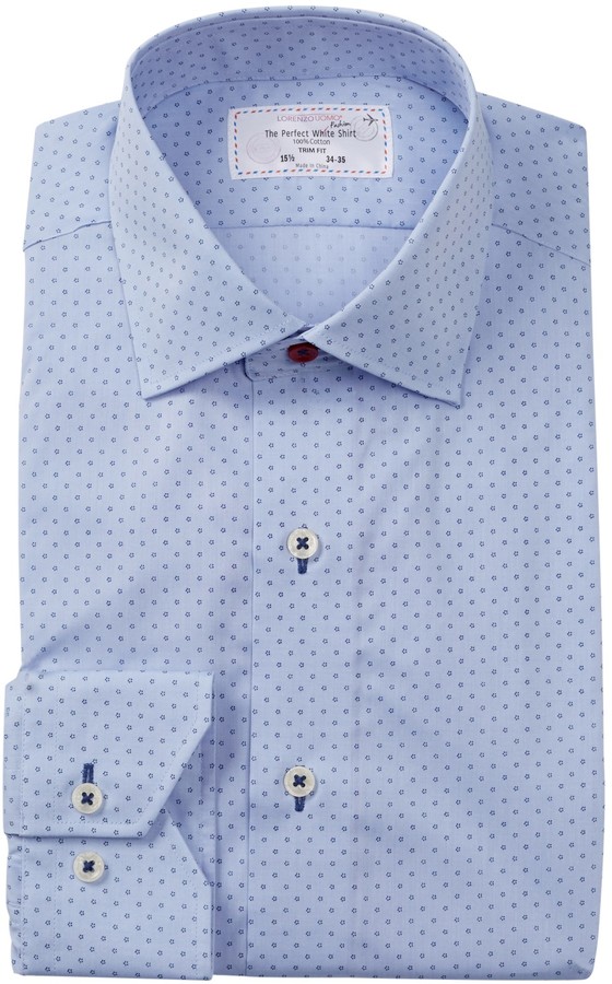 lorenzo uomo trim fit dress shirt