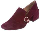 Thumbnail for your product : Tory Burch Suede Square-Toe Pumps