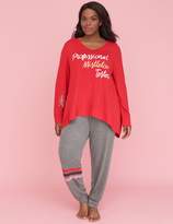 Thumbnail for your product : Lane Bryant Graphic Brushed Jersey Sleep Top - Embroidered