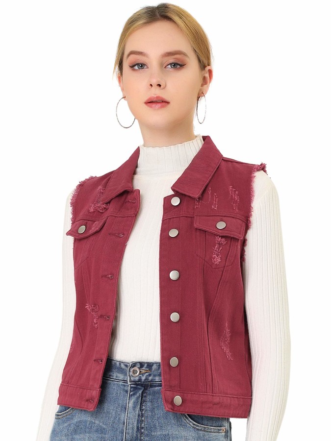 red denim jacket size 20