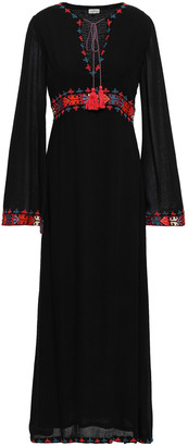 Talitha Collection Embroidered Woven Maxi Dress