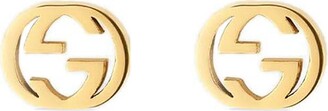 Gucci 18kt yellow gold Interlocking G stud earrings