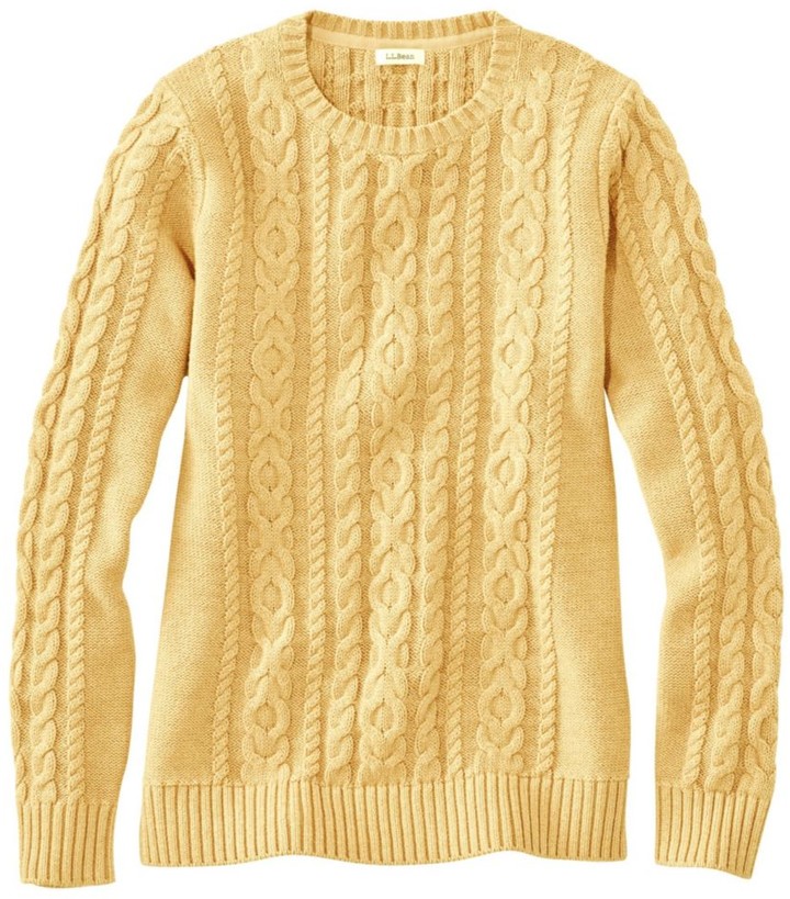 Mixed-Cable Sweater, Crewneck - ShopStyle