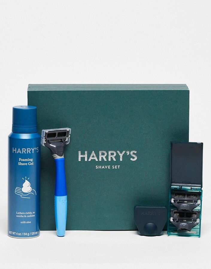 Harry's Navy Blue Truman Shave Set with Shave Gel ShopStyle Shaving