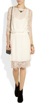 Thumbnail for your product : By Malene Birger Siamue lace and silk dress