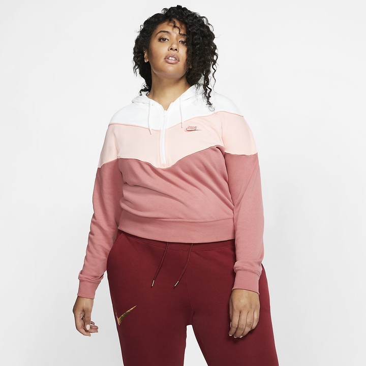 Nike Women's 1/2-Zip Top (Plus Size Sportswear Heritage - ShopStyle