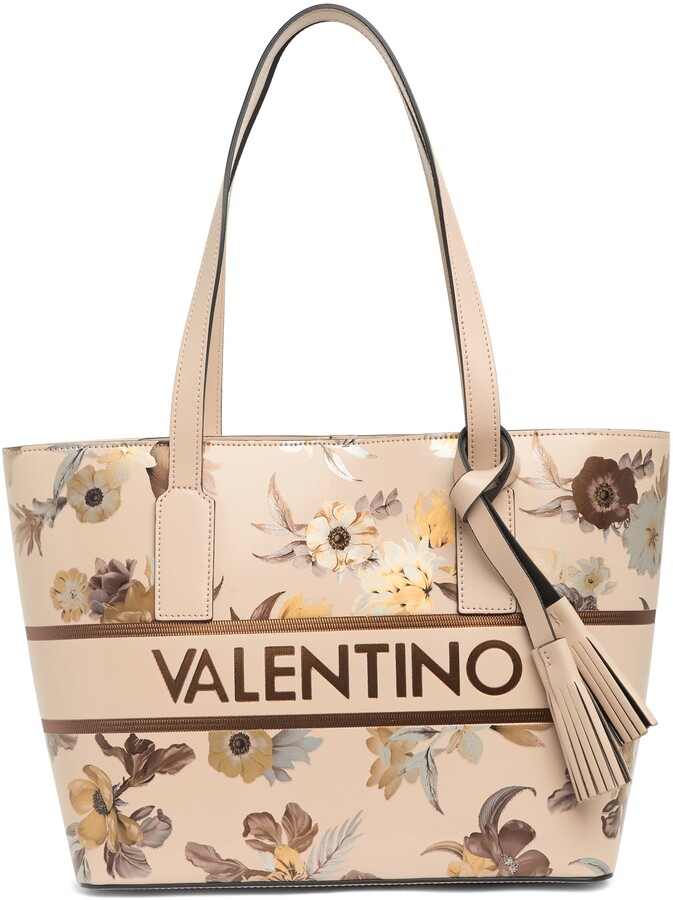 VALENTINO BY MARIO VALENTINO Prince Lavoro En Fleur Leather Tote Bag