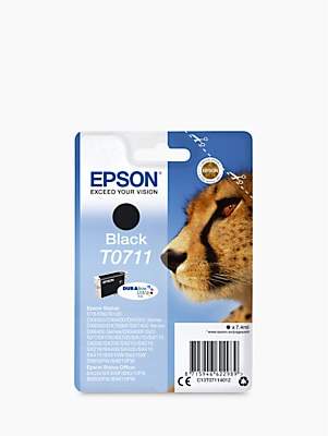 Epson Cheetah T0711 Inkjet Printer Cartridge, Black